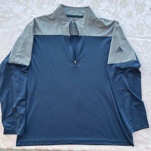Adidas Heather Gray and Navy Pullover XL
